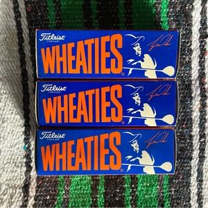 Vintage Titleist Tiger Woods Wheaties Signature Balls 3 sleeves NIB